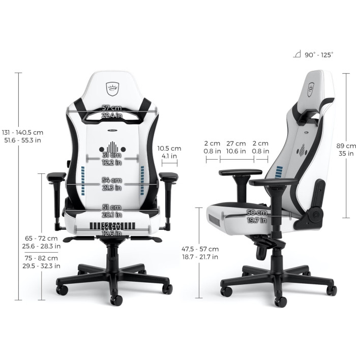 Компьютерное кресло Noblechairs HERO ST Stormtrooper Edit, белый