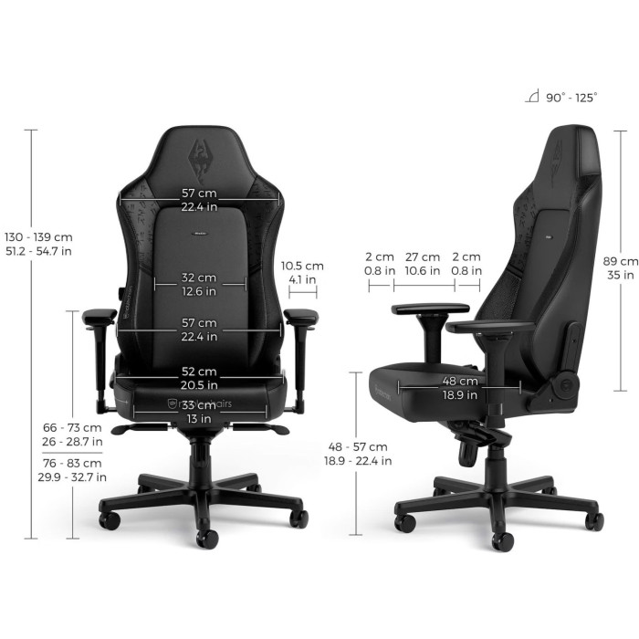 Компьютерное кресло Noblechairs HERO The Elder Scrolls V: Skyrim, черный