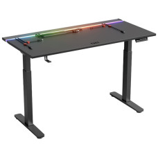 Стол компьютерный 1STPLAYER FAST-1470-RGB-BK, 145х70x122 см, черный