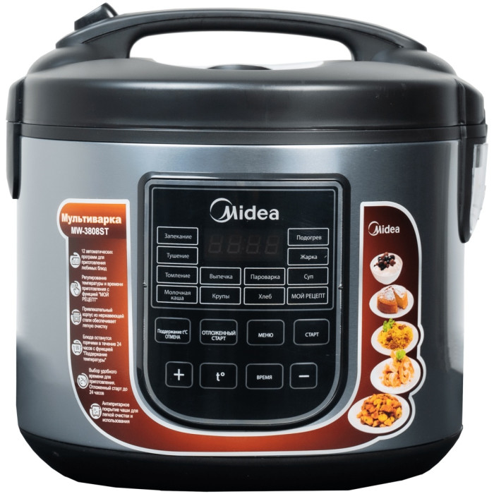 Midea MW-3808 ST серебристый