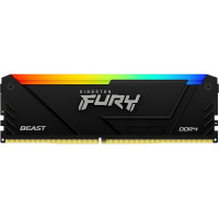 DIMM DDR4 32 GB Kingston Fury Beast RGB, KF432C16BB2A/32, CL16, black