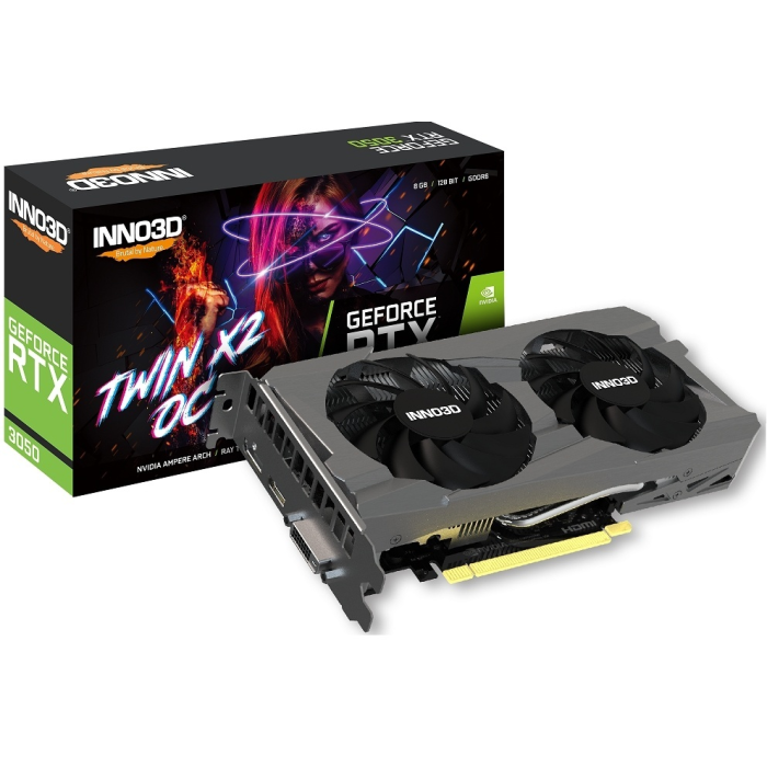 Inno3D GeForce RTX3050 Twin X2 OC N30502-08D6X-1711VA41 8 Гб