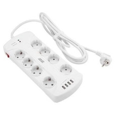 Сетевой фильтр 2E SP815M3USBWH 3 м