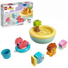 Конструктор LEGO Приключения в ванной: плавучий остров для зверей, деталей 20 шт