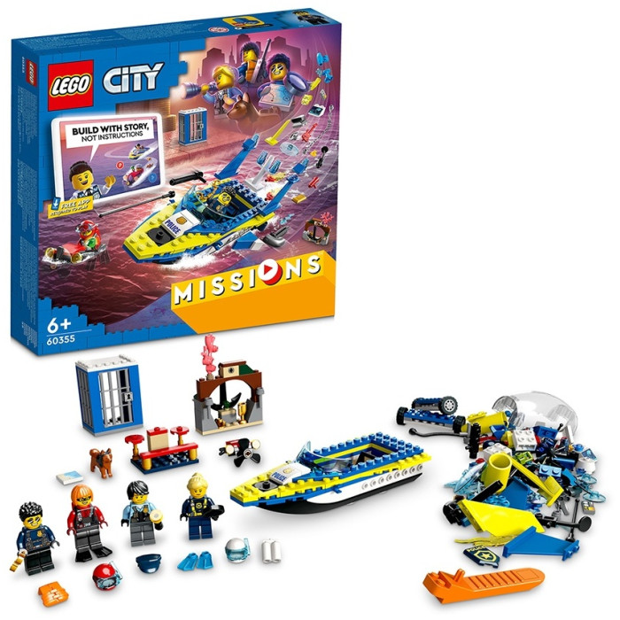 Конструктор LEGO Детективные расследования водной полиции, деталей 278 шт