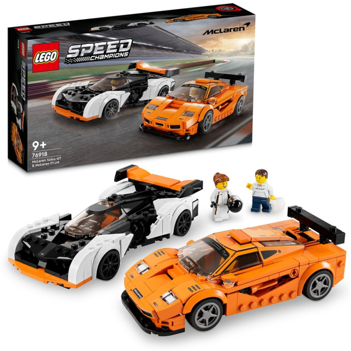 Конструктор LEGO McLaren Solus GT & McLaren F1 LM, деталей 581 шт