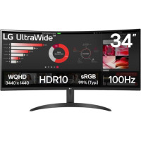 34" LG 34WR50QK-B черный