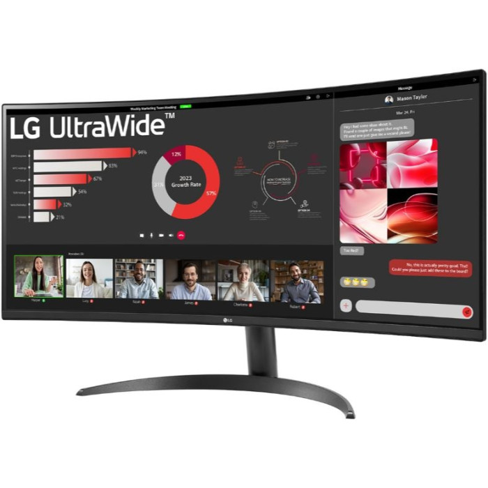 34" LG 34WR50QK-B черный