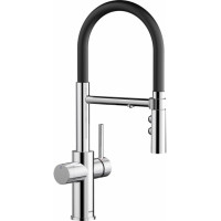 Смеситель для кухни (мойки) Blanco 526705 цвет серебристый, черный, однозахватный
