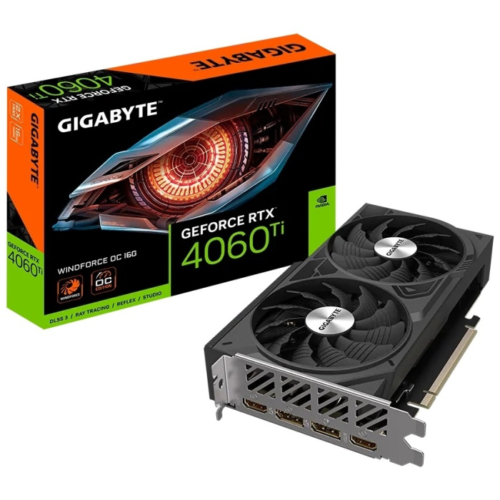GIGABYTE RTX 4060 Ti Windforce OC GV-N406TWF2OC-16GD 16 Гб