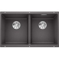 Blanco SUBLINE 350/350-U 523575 темная скала подстольная 75.5х46х20 см, искусственный гранит