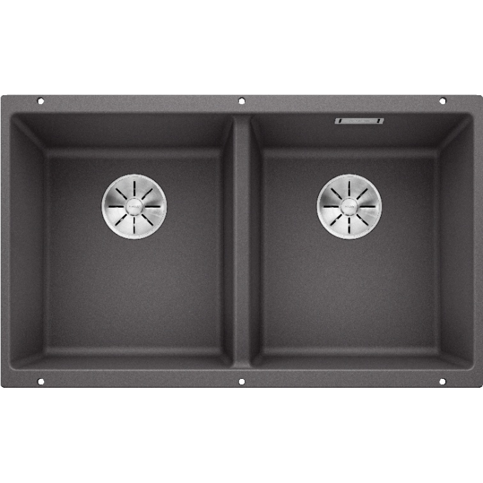 Blanco SUBLINE 350/350-U 523575 темная скала подстольная 75.5х46х20 см, искусственный гранит
