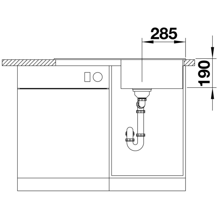 Blanco ZIA 5 S 527204 мягкий белый врезная 86х50х19 см, искусственный гранит