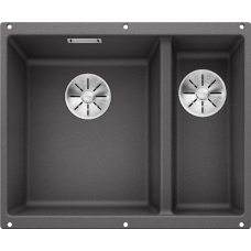 Blanco SUBLINE 340/160-U LH 523549 темная скала подстольная 55.5х46х19 см, искусственный гранит