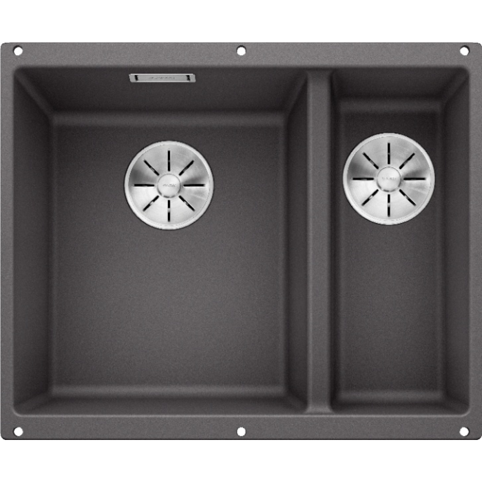 Blanco SUBLINE 340/160-U LH 523549 темная скала подстольная 55.5х46х19 см, искусственный гранит