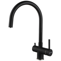 Смеситель для кухни (мойки) Paulmark HE213218-401 цвет антрацит, однозахватный