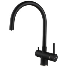 Смеситель для кухни (мойки) Paulmark HE213218-401 цвет антрацит, однозахватный