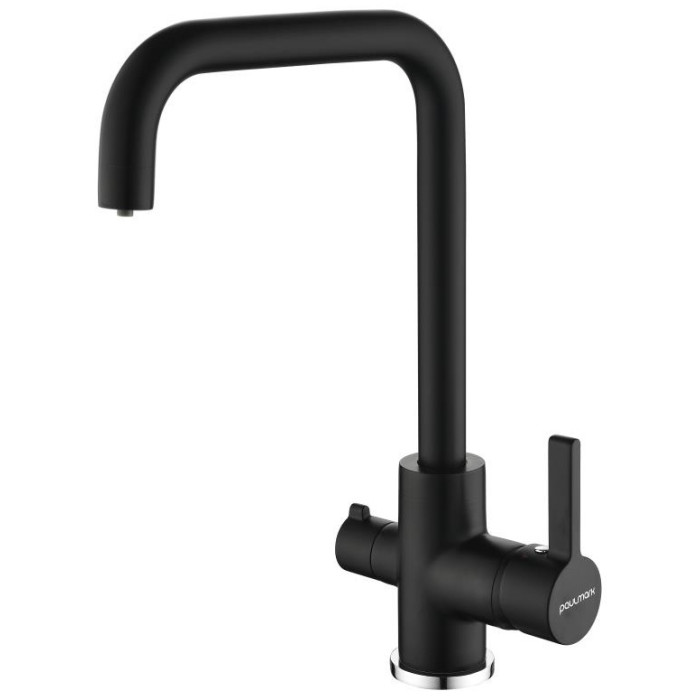 Смеситель для кухни (мойки) Paulmark LOGAS LO213021-401TB цвет антрацит, однозахватный