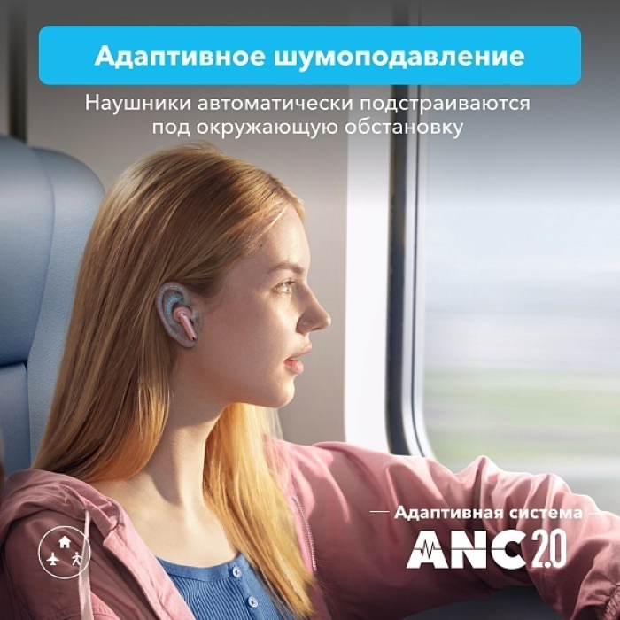Наушники Soundcore Liberty 4 NC розовый