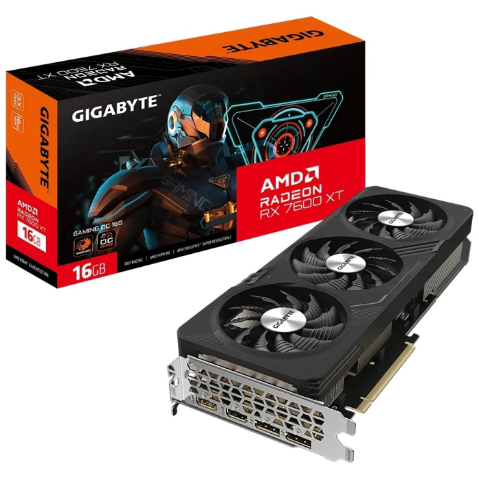 GIGABYTE Radeon RX 7600 XT GAMING OC GV-R76XTGAMING OC-16GD 16 Гб