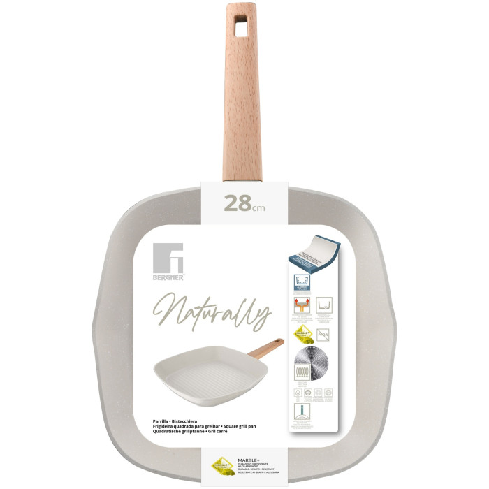 Сковорода гриль Bergner BG-34743-CR 28 см
