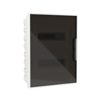 Щиток встраиваемый FRAME белый DKC F24B1WD 24 модуля с тонированной дверцей<br>85172