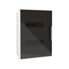 Щиток встраиваемый FRAME белый DKC F24B1WD 24 модуля с тонированной дверцей<br>85172