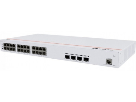 Коммутатор Huawei S220-24P4X (L2, 24*10/100/1000BASE-T ports 400W PoE+, 4*10GE SFP+ ports, AC power)