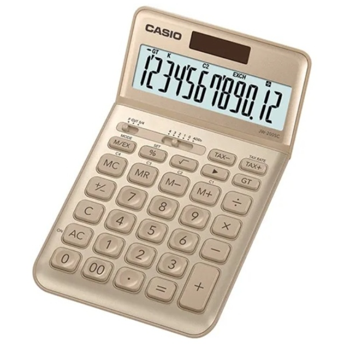 CASIO JW-200SC-GD-W-EP, 12-разрядный, золотой
