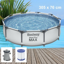 Бассейн каркасный Bestway Steel Pro Max 56408, 305x76 см