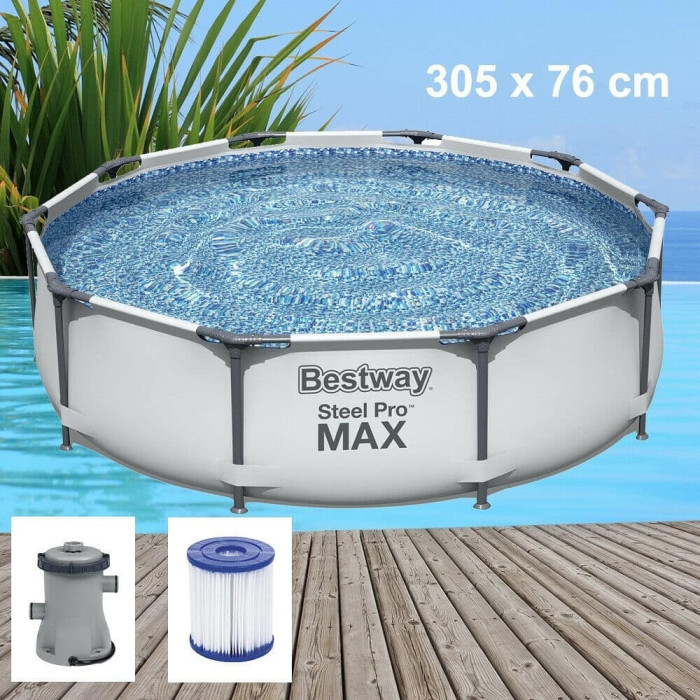 Бассейн каркасный Bestway Steel Pro Max 56408, 305x76 см