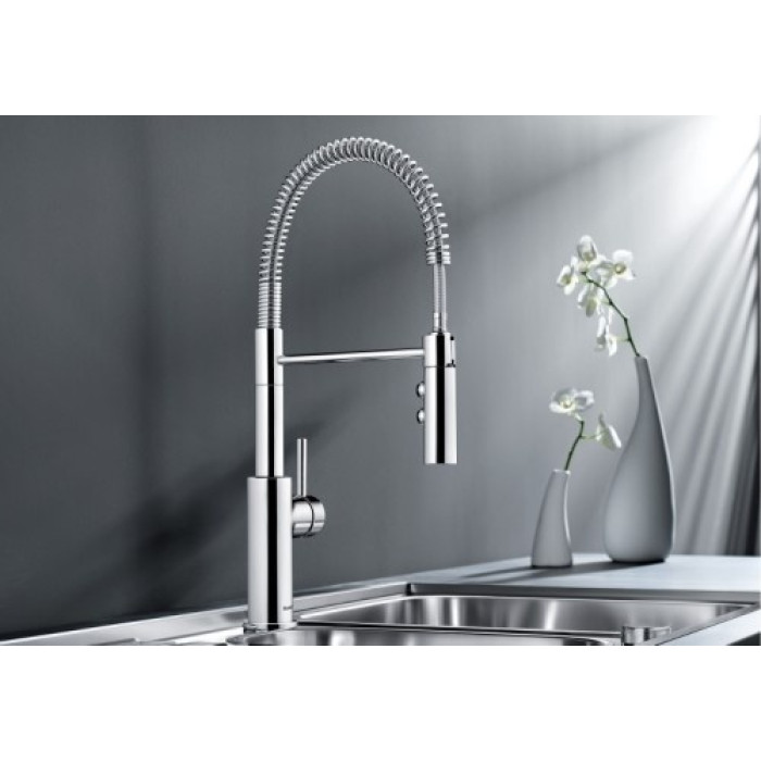 Смеситель с гибким изливом Blanco 521476, латунь, цвет хром