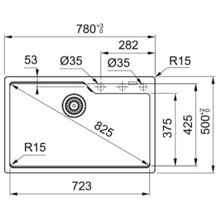Franke UBG 610-72 114.0686.801 оникс врезная 78х50х20 см, искусственный камень