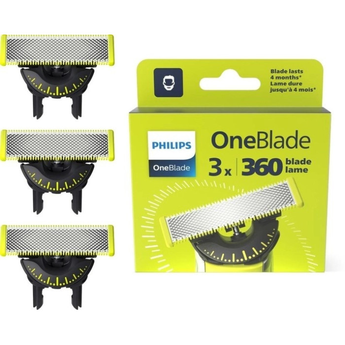Philips OneBlade 360 QP430/50 сменные кассеты 3 шт