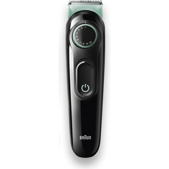 Триммер для бороды и усов Braun BT3321, 1 насадка, мятно-черный