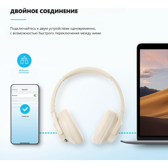 Наушники Soundcore Q20i белый