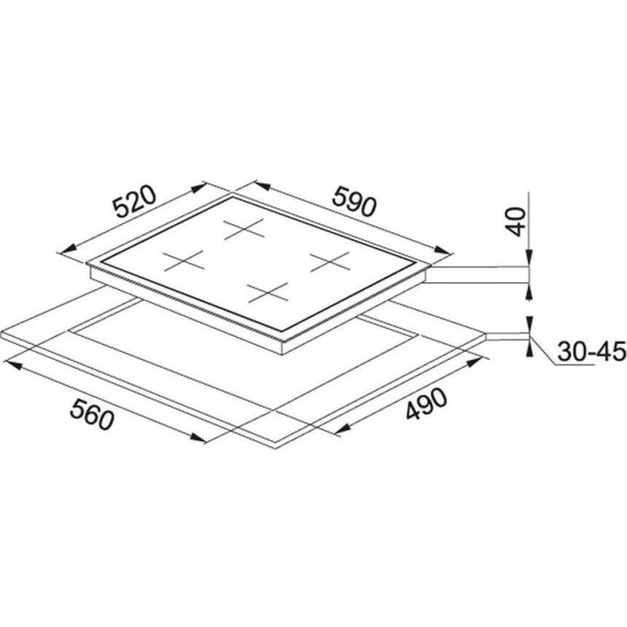 Franke FHNG 604 4G TC BK C черный
