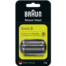 Сетка и режущий блок Braun 21B для электробритв Braun Series 3, чёрный