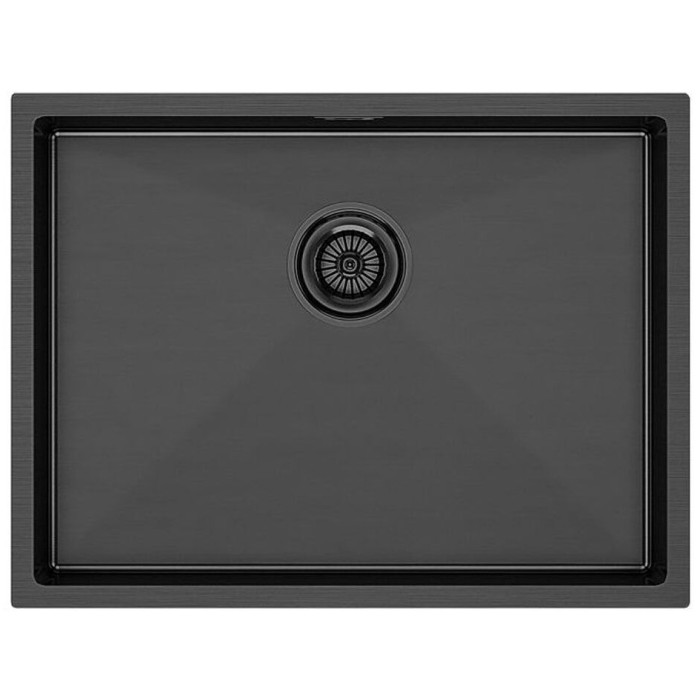 Paulmark PM 215844-GM Вороненая сталь врезная 58х40х20 см, нержавеющая сталь