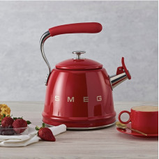 Smeg чайник Стиль 50-х г.г. CKLW2001RD 2.3 л, алюминий, нержавеющая сталь