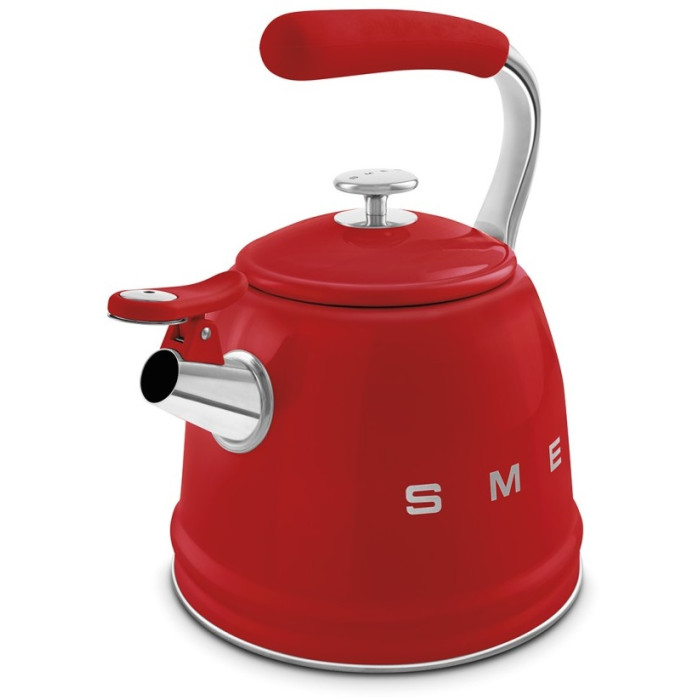 Smeg чайник Стиль 50-х г.г. CKLW2001RD 2.3 л, алюминий, нержавеющая сталь