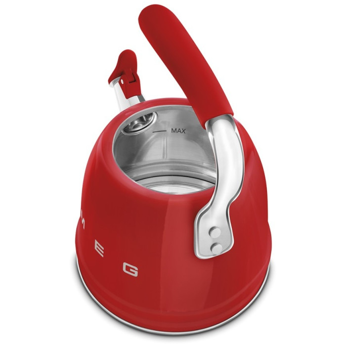 Smeg чайник Стиль 50-х г.г. CKLW2001RD 2.3 л, алюминий, нержавеющая сталь