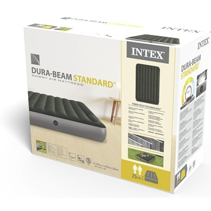 Матрас Intex 64762, 191x137x25 см, насос встроенный