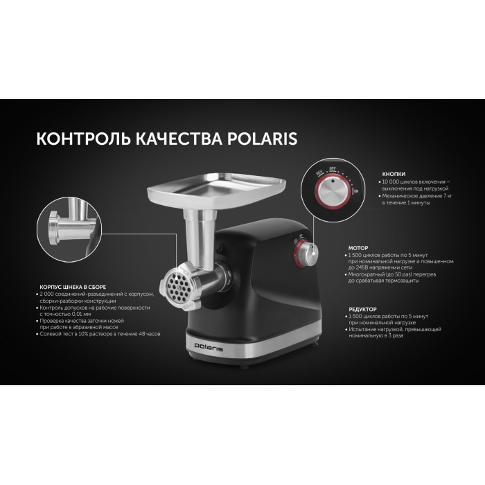 Polaris PMG 2582 черный, серебристый