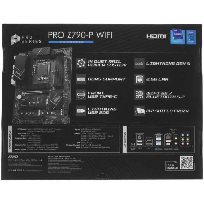 MSI PRO Z790-P WIFI