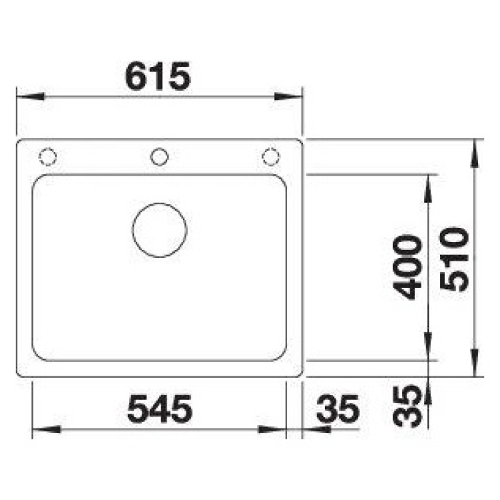 Blanco BLANCO Naya 6 мягкий белый (527128) мягкий белый врезная 61.5х51х20 см, искусственный камень