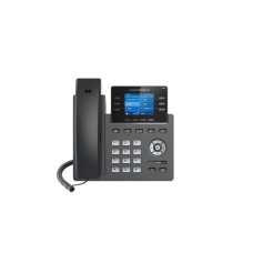 Grandstream GRP2613, Professional P Phone, 4 SIP accounts, 6 lines, 2x GbE PoE, 320x240 (2.8') color LCD, 24 virtual BLF keys, 5V/0.6A PSU<br>Protocols/Standards SIP RFC3261, TCP/IP/UDP, RTP/RTCP, HTTP/HTTPS, ARP, ICMP, DNS(A record, SRV, NAPTR), DHC