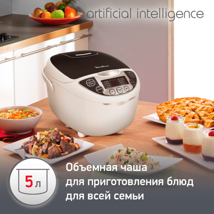 Moulinex MK707832 белый, черный