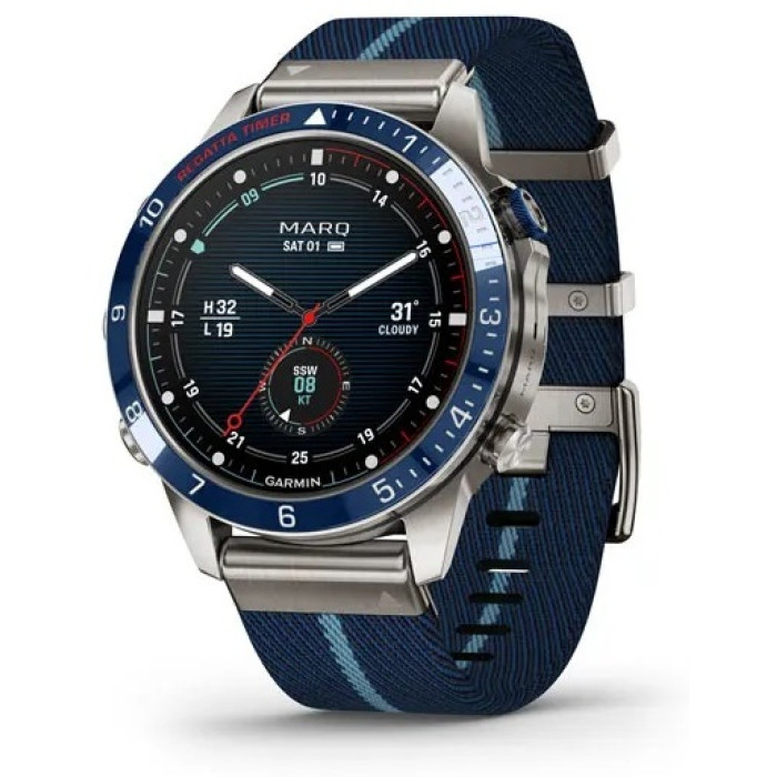 Garmin MARQ Captain Gen 2 серебристый-синий-синий