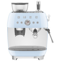 Кофемашина Smeg EGF03PBEU кофе машина, пастельная голубая голубой